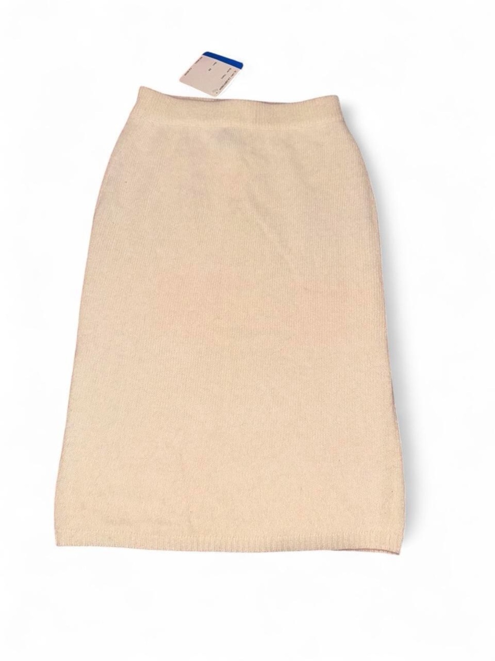 Classic Cream Knit Pencil Skirt — Sleek Everyday Staple